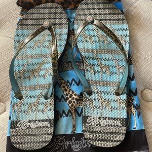 Giraffe Flip Flops